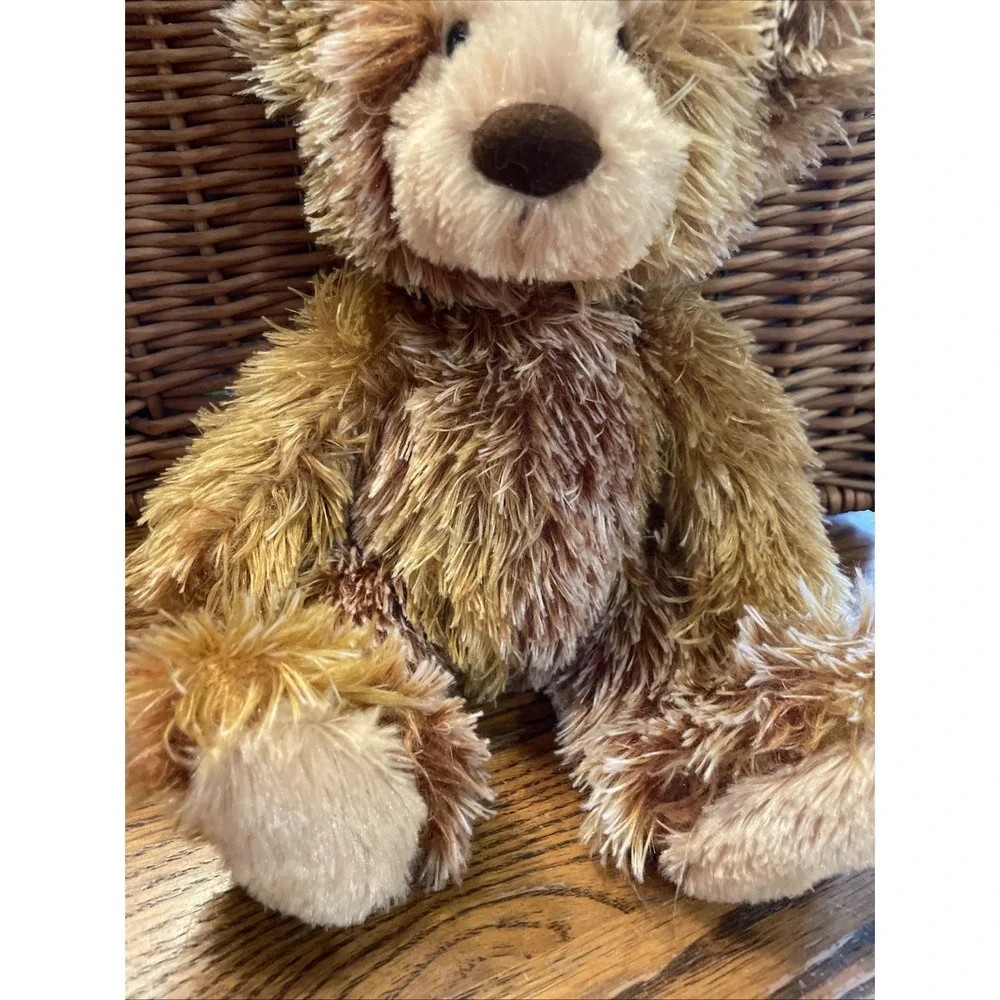Aurora Brown Plush Teddy Bear Ginger Shaggy Soft Fluffy 2020 Excellent Cond 12